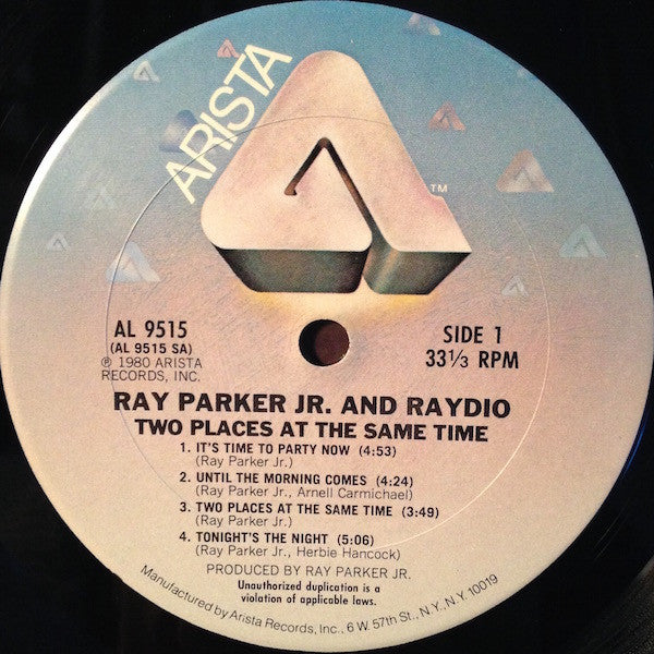 Ray Parker Jr. And Raydio : Two Places At The Same Time (LP, Album, San)