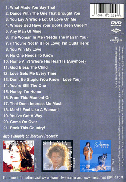 Shania Twain : The Platinum Collection (DVD-V, Comp)
