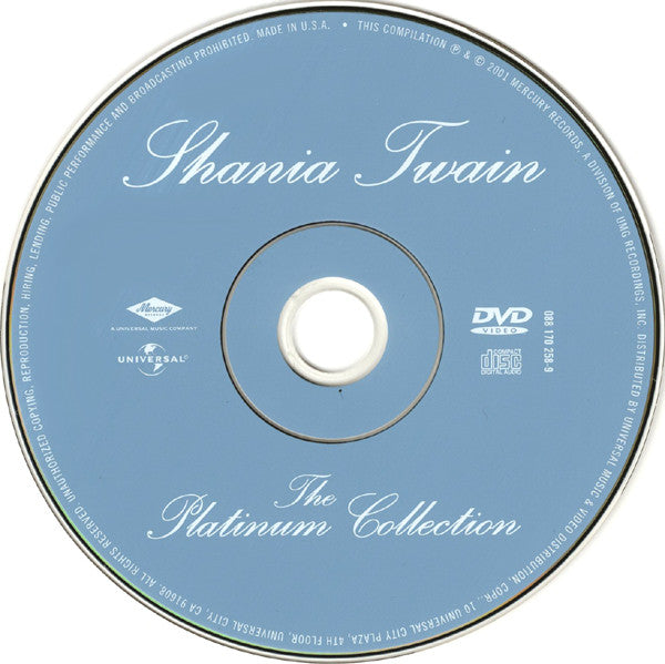 Shania Twain : The Platinum Collection (DVD-V, Comp)