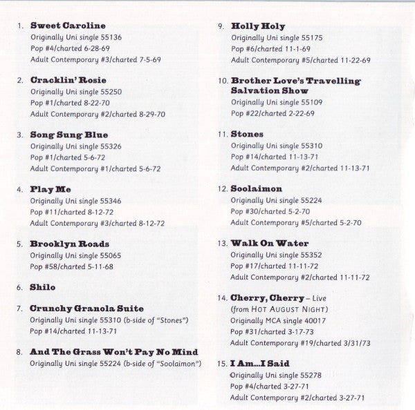 Neil Diamond : The Neil Diamond Collection (CD, Comp, Club, RM)