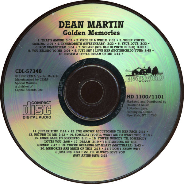 Dean Martin : Golden Memories (CD, Comp)