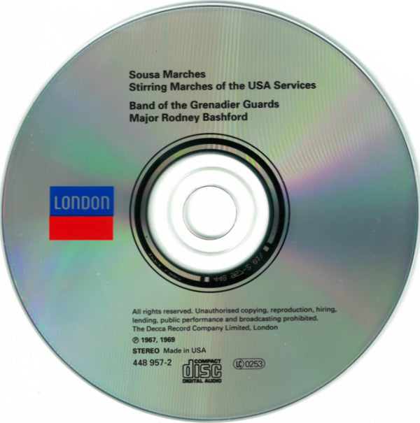 The Band Of The Grenadier Guards, Rodney Bashford : Sousa Marches, Stirring Marches Of The USA Services (CD, Comp, RE)