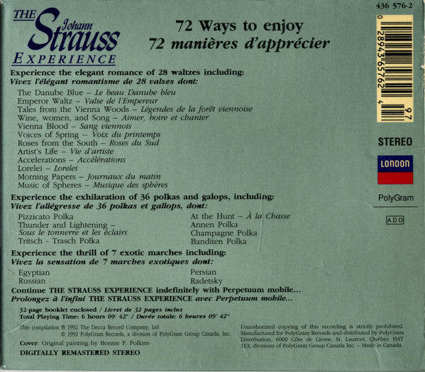Vienna Philharmonic*, Willi Boskovsky : The Johann Strauss Experience (5xCD, Comp, RM + Box, Comp)