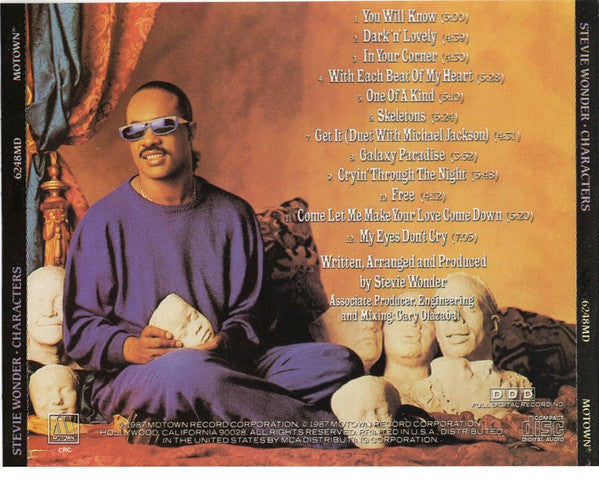 Stevie Wonder : Characters (CD, Album, Club, CRC)