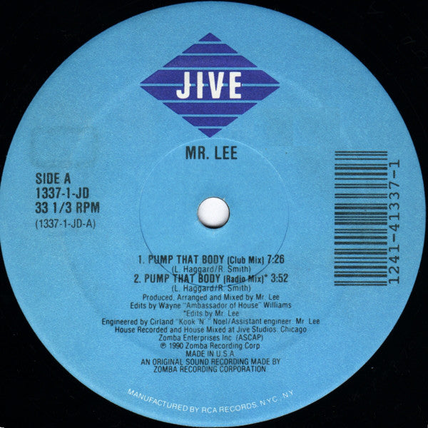 Mr. Lee : Pump That Body (12")