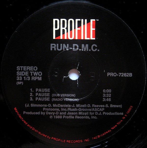 Run DMC* : Ghostbusters (12", Single)