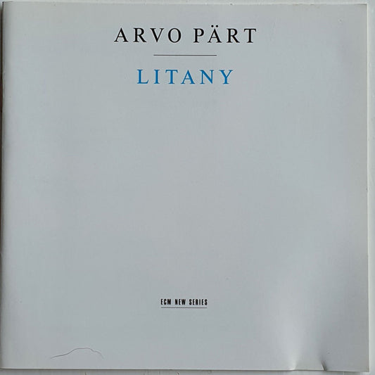 Arvo Pärt : Litany (CD, Album, Club)