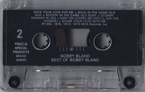 Bobby Bland : The Best Of Bobby Bland (Cass, Comp)