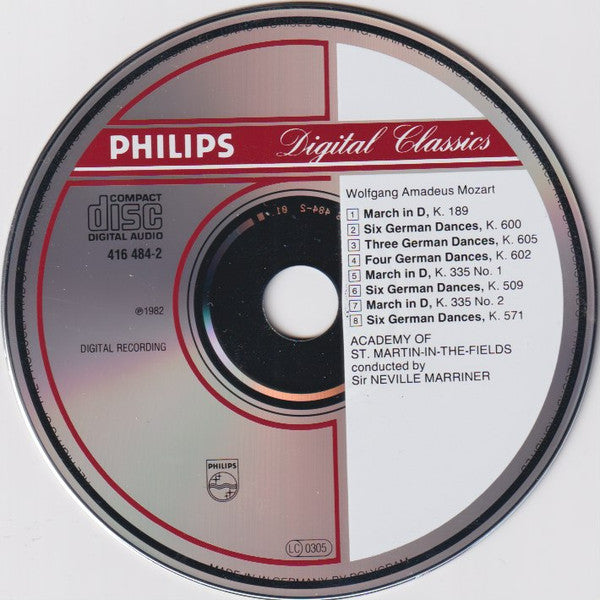 Mozart* - Academy Of St. Martin-in-the-Fields*, Neville Marriner* : German Dances • Marches (CD, Album, RE)