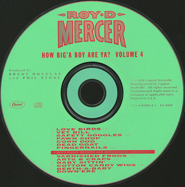 Roy D. Mercer : How Big'A Boy Are Ya? Volume 4 (CD, Album)