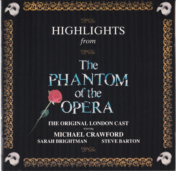 Andrew Lloyd Webber, Michael Crawford, Sarah Brightman, Steve Barton : Highlights From The Phantom Of The Opera (The Original Cast Recording) (CD, Album)
