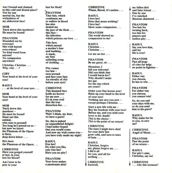 Andrew Lloyd Webber, Michael Crawford, Sarah Brightman, Steve Barton : Highlights From The Phantom Of The Opera (The Original Cast Recording) (CD, Album)