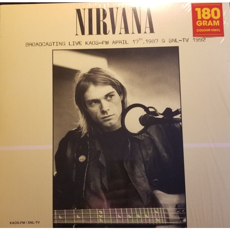 Nirvana – Broadcasting Live KAOS-FM April 17th, 1987 & SNL-TV 1992 (LP, Unofficial, 180g Green)