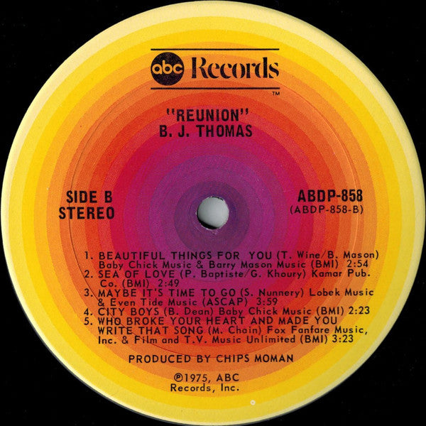 B. J. Thomas* : Reunion (LP, Album, Ter)