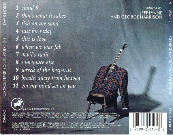 George Harrison : Cloud Nine (CD, Album, SRC)