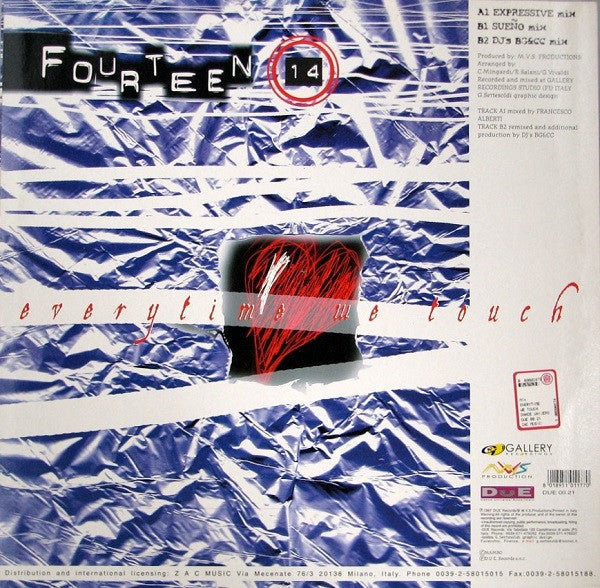 Fourteen 14 : Everytime We Touch (12")