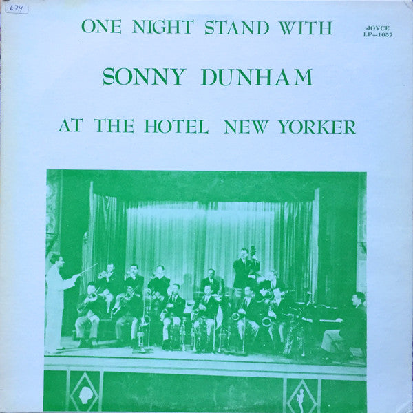 Sonny Dunham : One Night Stand with Sonny Dunham At The Hotel New Yorker (LP)