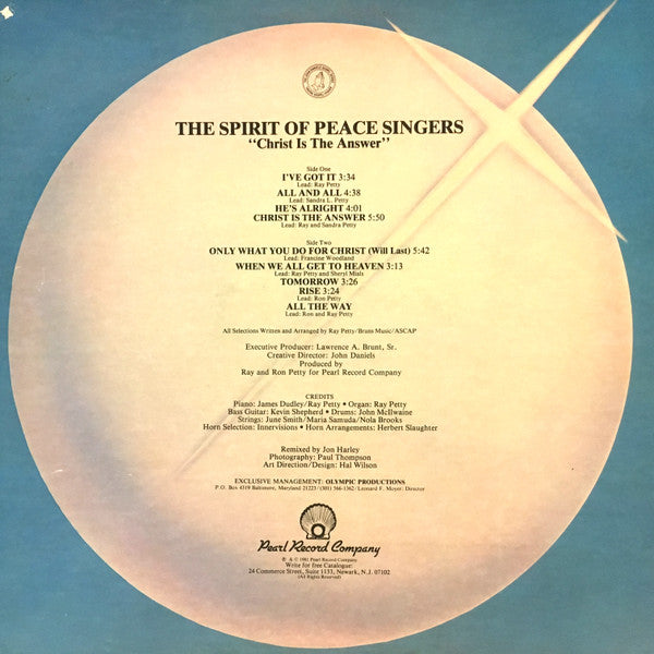 The Spirit Of Peace Singers : Christ Is The Answer (LP, Album)