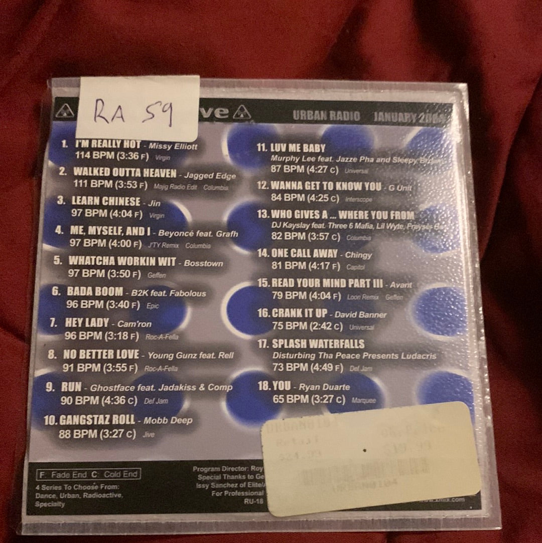 Various - Radioactive Urban Radio January 2004 (CD, Comp, Promo)