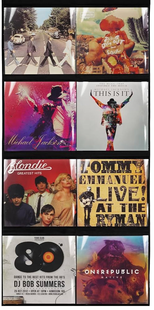 Vinyl Record Display Wall [Clear Frame] (Does not include records)