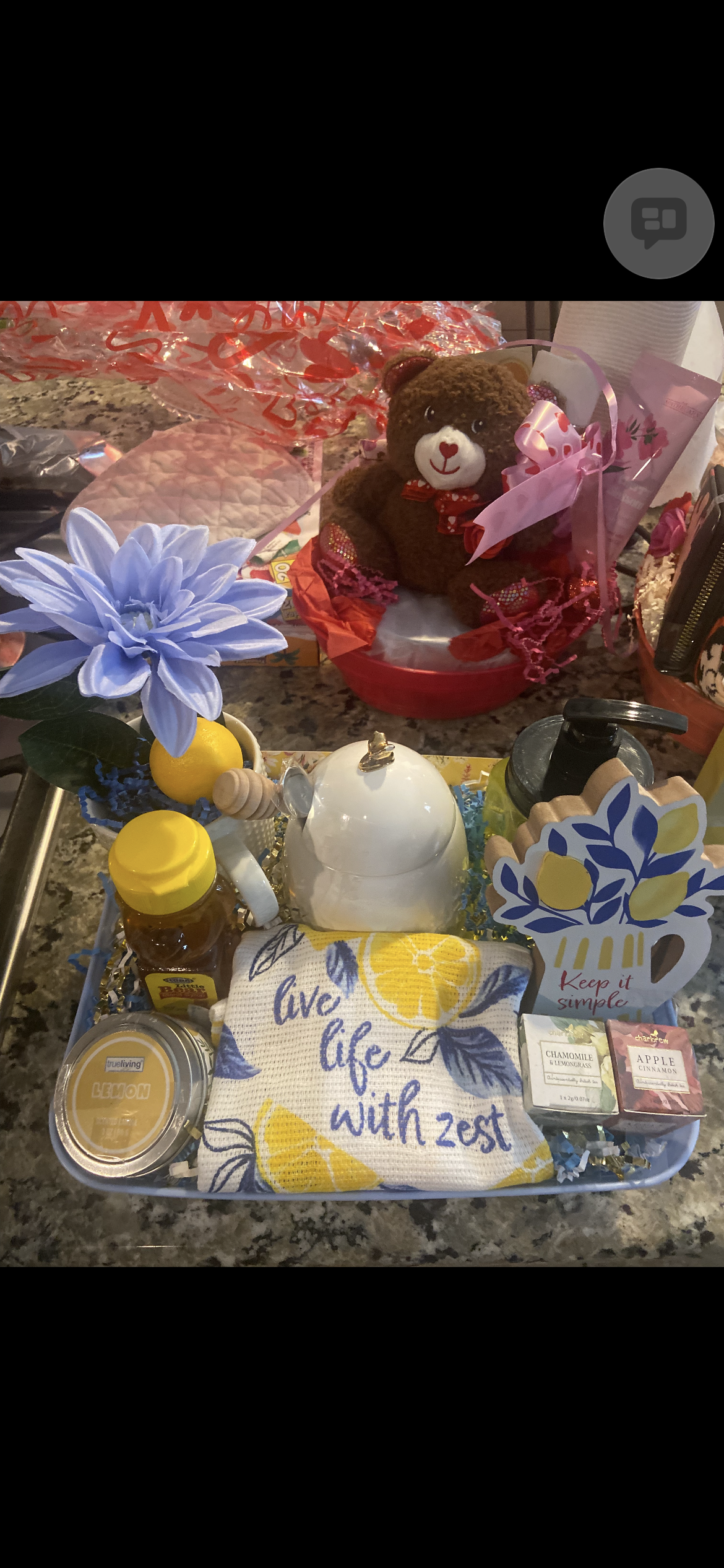 Custom Made Gift Basket by KsDe Creations - “ Live Life With Zest “ (Custom Gift Basket)
