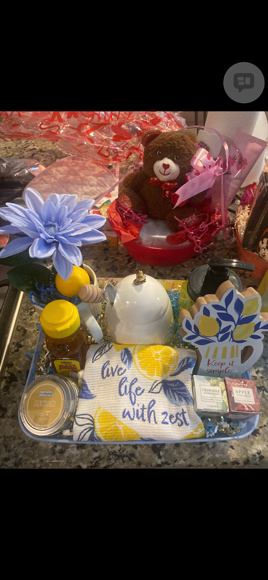 Custom Made Gift Basket by KsDe Creations - “ Live Life With Zest “ (Custom Gift Basket)