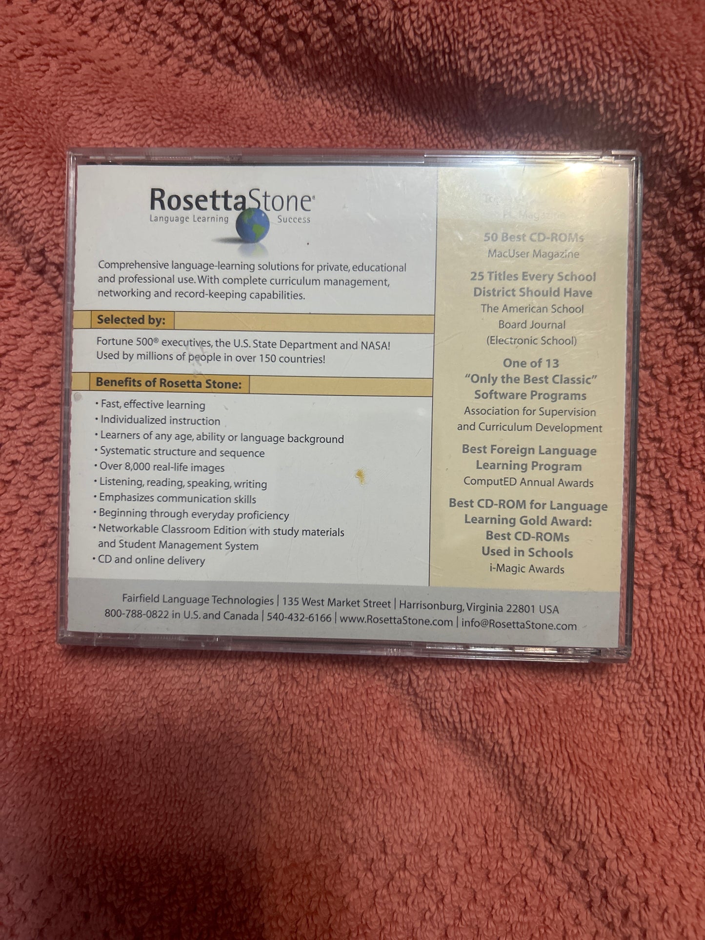 Rosetta Stone Language Learning - Mandarin Chinese Level 1 & 2 Set (2xCD-ROM)