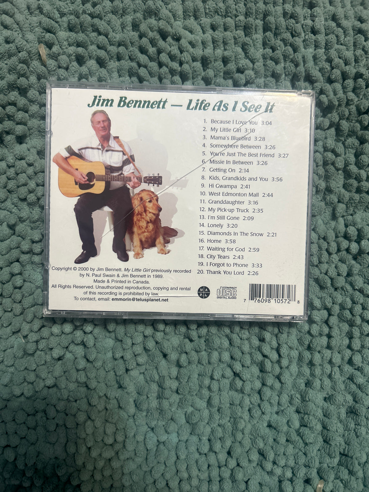 Jim Bennett - Life As I See It (CD)
