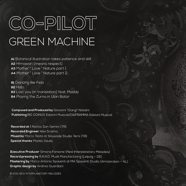 Co-Pilot ‎– Green Machine (Blanco) [LP] {Nuevo}