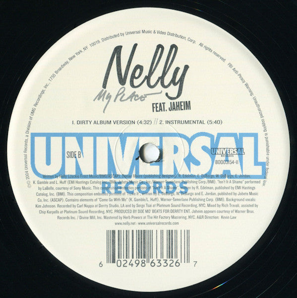 Nelly - Flap Your Wings / My Place (12") - Discogs image 4