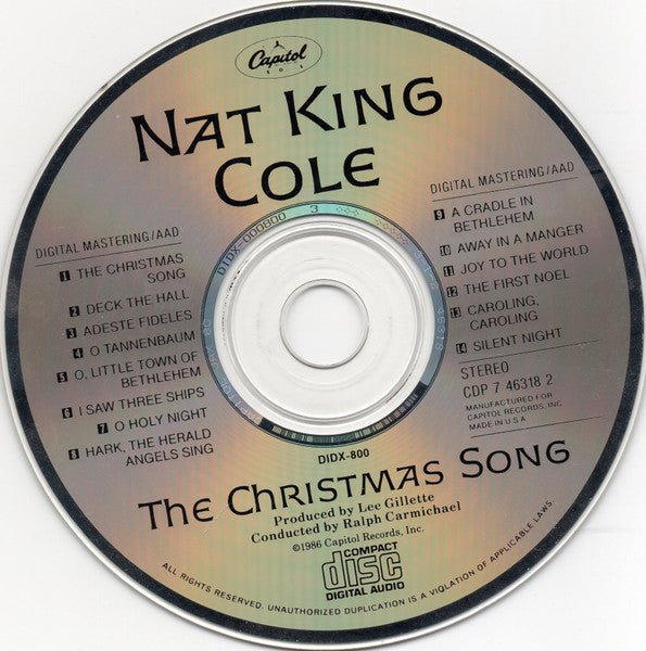 Nat King Cole - The Christmas Song (CD) - Discogs image 3