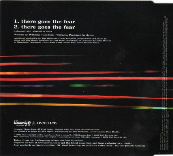 Doves - There Goes The Fear (CD) - Discogs image 3