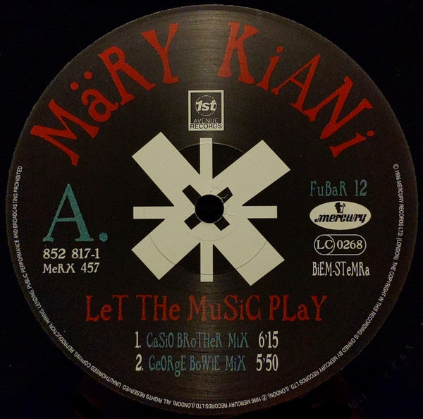Mary Kiani - Let The Music Play (12") - Discogs image 3