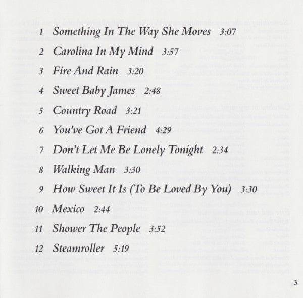 James Taylor (2) - Greatest Hits (CD) - Discogs image 7