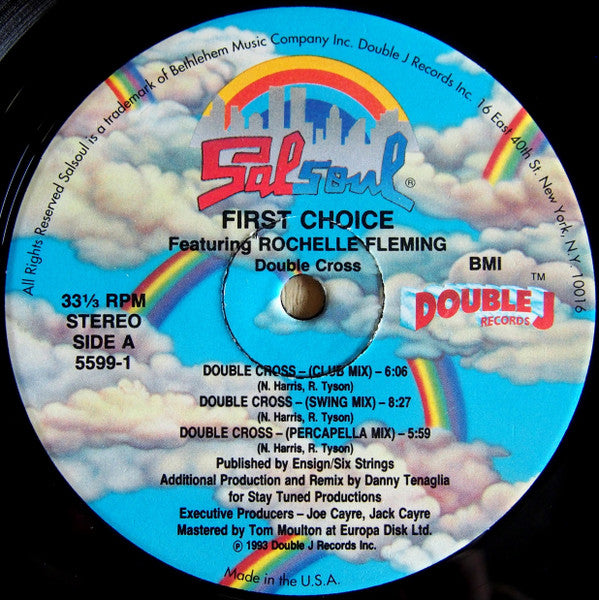 First Choice Featuring Rochelle Fleming - Double Cross (12") - Discogs image 4