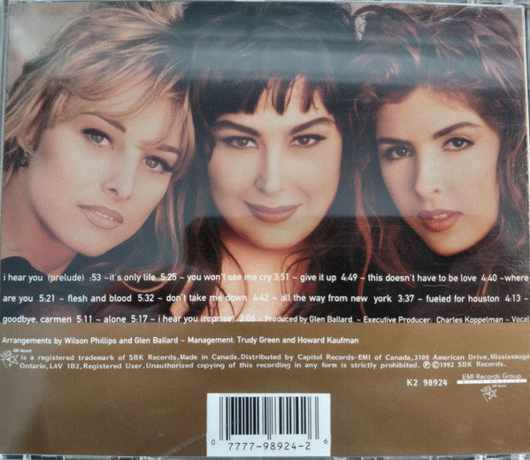 Wilson Phillips - Shadows And Light (CD) - Discogs image 2