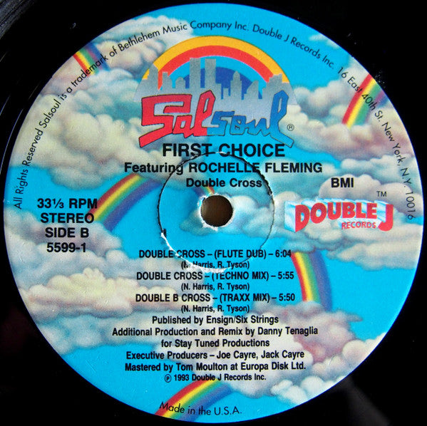 First Choice Featuring Rochelle Fleming - Double Cross (12") - Discogs image 5