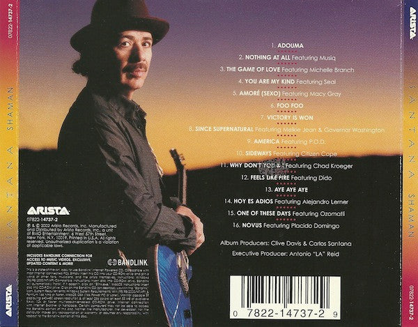 Santana - Shaman (CD) - Discogs image 2