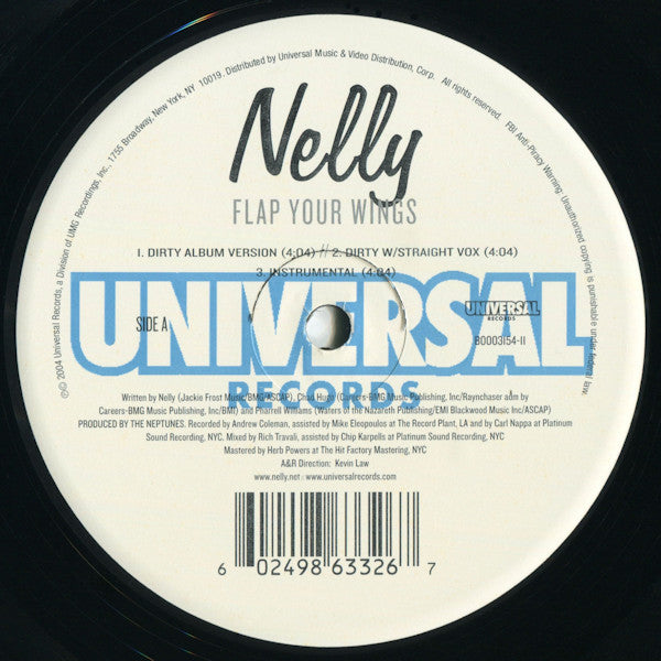 Nelly - Flap Your Wings / My Place (12") - Discogs image 3