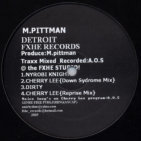Marcellus Pittman - M. Pittman EP (12")