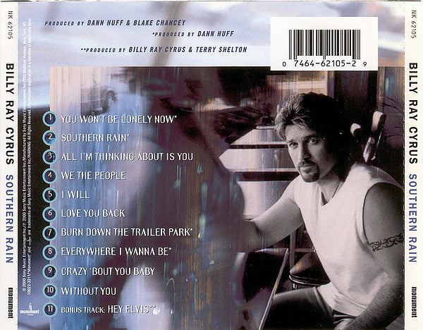 Billy Ray Cyrus - Southern Rain (CD) - Discogs image 2