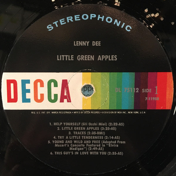 Lenny Dee (2) - Little Green Apples (LP) - Discogs image 3