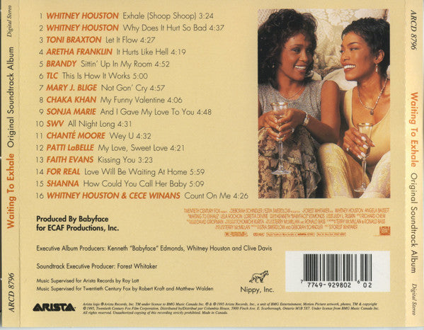 Various - Waiting To Exhale - Original Soundtrack Album (CD) - Discogs image 2