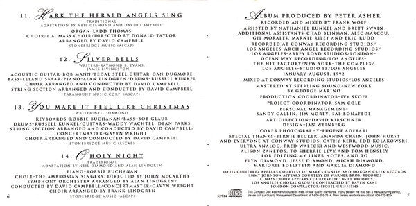 Neil Diamond - The Christmas Album (CD) - Discogs image 6