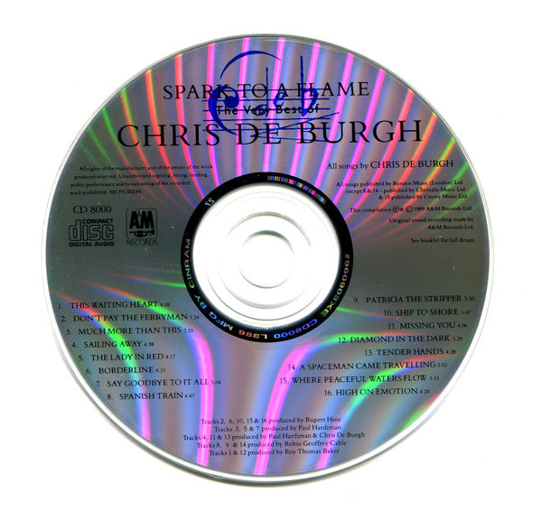 Chris de Burgh - Spark To A Flame (The Very Best Of Chris de Burgh) (CD) - Discogs image 5
