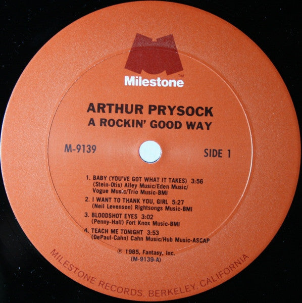 Arthur Prysock - A Rockin' Good Way (LP) - Discogs image 3