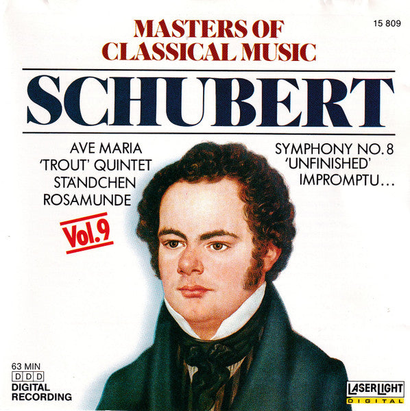 Franz Schubert - Masters Of Classical Music Vol.9 Schubert (CD)