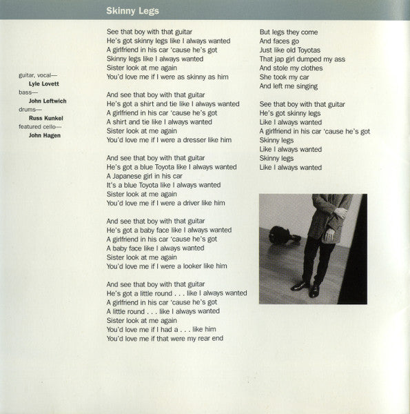 Lyle Lovett - I Love Everybody (CD) - Discogs image 5