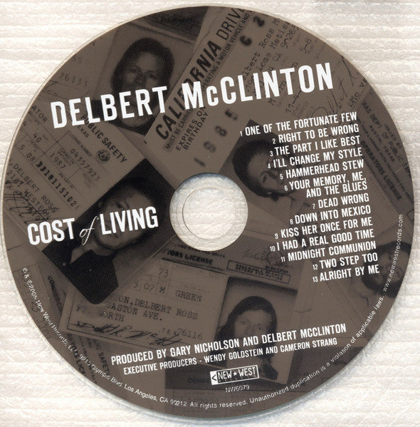 Delbert McClinton - Cost Of Living (CD) - Discogs image 3