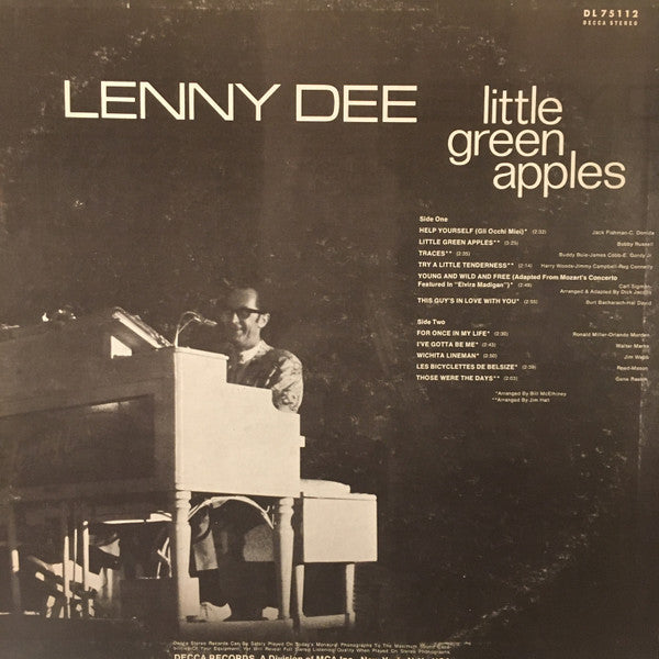 Lenny Dee (2) - Little Green Apples (LP) - Discogs image 2